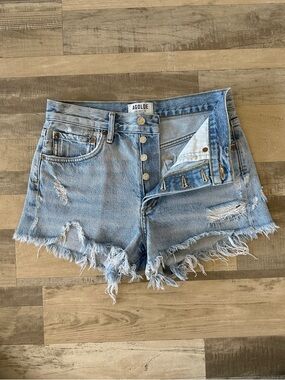Agolde Parker Distressed Denim Cutoff Shorts Distressed Women’s 24